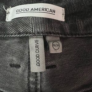 Good American dark gray/black good curve Size 10/30 jeans like new